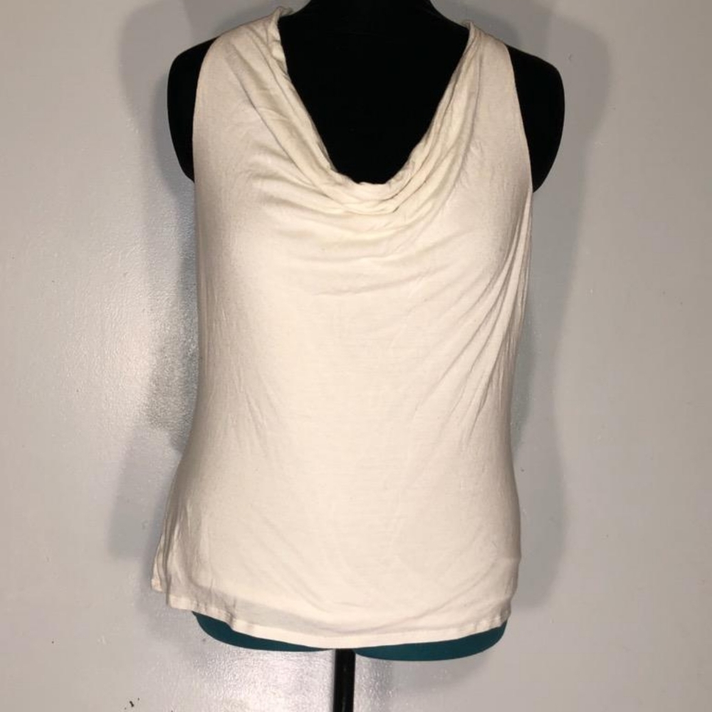 White House Black Market White Sleeveless Top